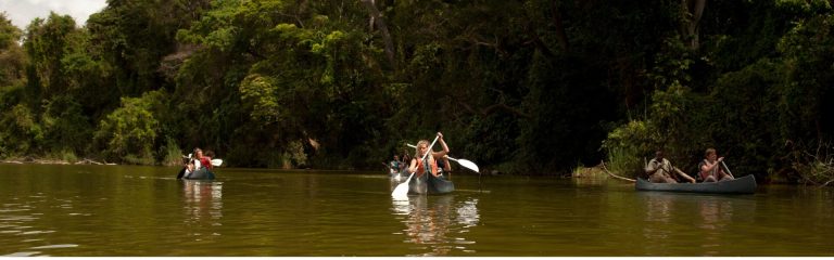Canoeing on Lake Duluti